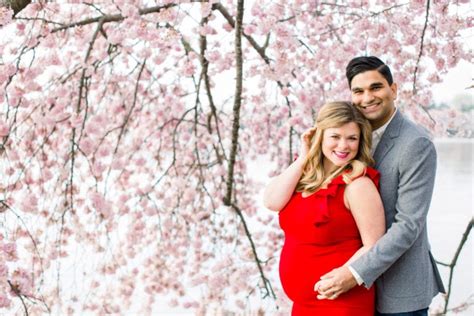 Dc Cherry Blossom Maternity Session Birds Of A Feather Photography Blog