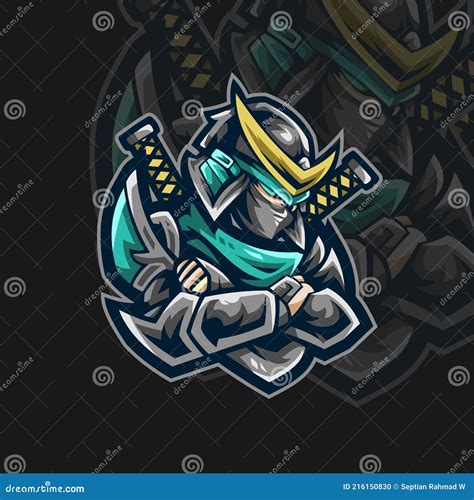 Samurai Warrior Logo Vector Illustration for Template Stock Vector ...