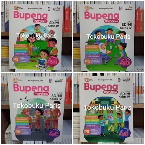 Jual ORI Buku Siswa Bupena Sd Mi Kelas 4A 4B 4C 4D Kurikulum Merdeka