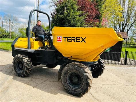 Terex Pt Wd Swivel Tip Dumper C W Role Bar Video