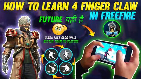 How To Learn 4 Finger Claw In Free Fire Best 4 Finger Custom Hud In Ff Better Than Pc