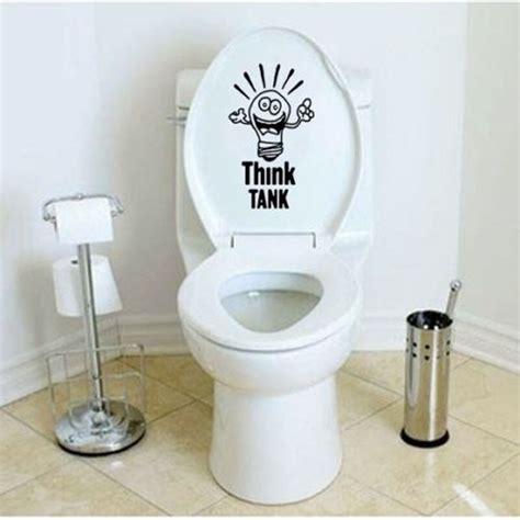 Think Tank Pegatinas Creativas Y Divertidas Para Inodoro Calcoman As