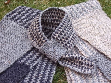 His 'N' Hers Linen Stitch Scarf ~ FREE Crochet Pattern