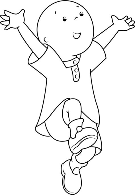 Caillou Para Colorear Imprimir E Dibujar Coloringonly