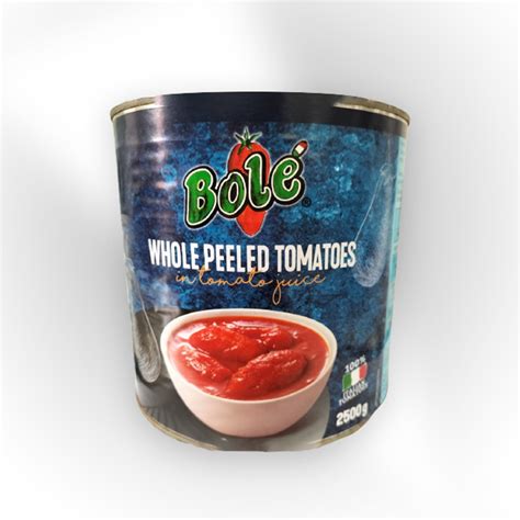 Imported Tomato Whole Peeled Tomato Bole Foods