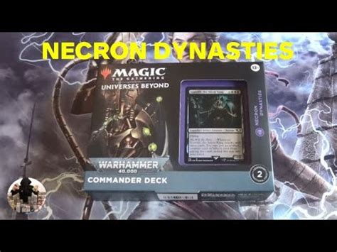 WARHAMMER 40000 Ouverture Du Deck Commander Necron Dynasties YouTube