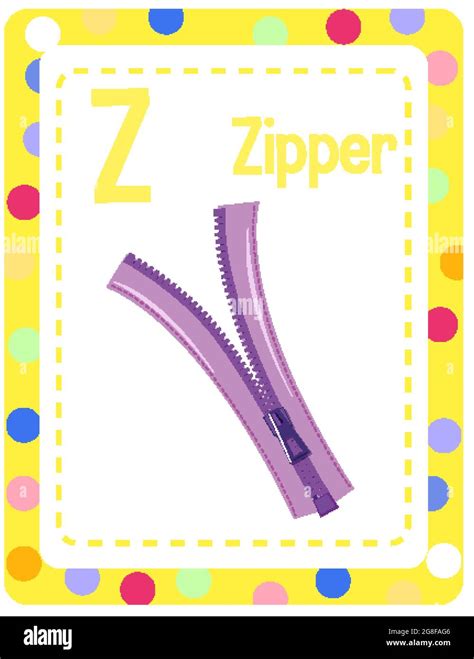 Z Is For Zipper Stock Vector Images Alamy