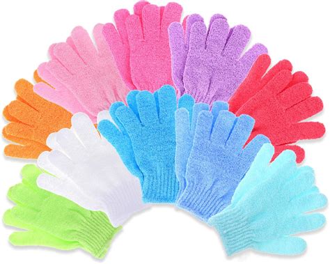 Amazon Exfoliating Gloves 10 Pairs Double Sided Body Exfoliating