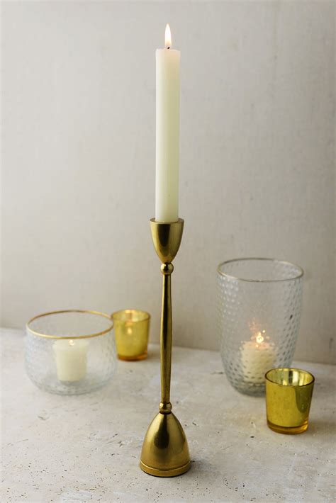 Antique Gold 10 Taper Candle Holder