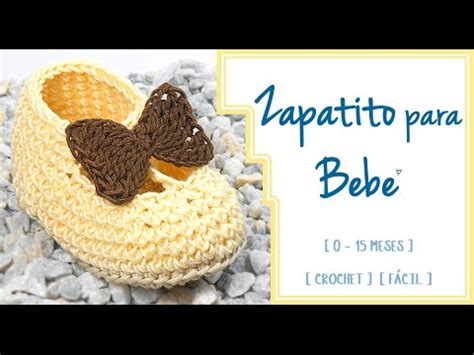 ZAPATO PARA BEBÉ A CROCHET ESPERANZA 0 a 15 meses Patrones