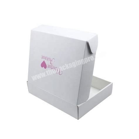 Custom White Gloss Mailer Cardboard Box Corrugated Moving Box Mailer Sunglasses Shipping Boxes