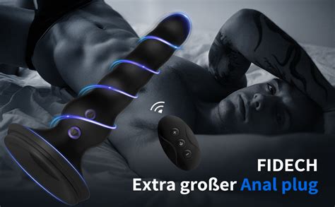 FIDECH Anal Vibratoren Mit 10 Wriggling Und Vibrationsmodi