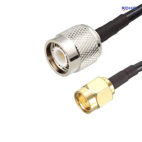 Gold Straight Tnc Male To Sma Male Connector Cable Assembly With Rg