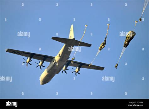 Us Army Paratroopers With The 173rd Airborne Brigade Parachute Jump