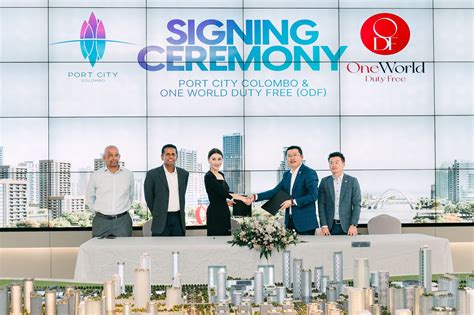 One World Duty Free Concludes Agreement With Port City Colombo To Open