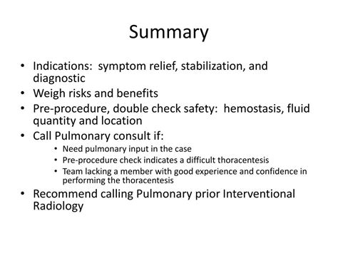 PPT - Indications for Thoracentesis PowerPoint Presentation, free ...