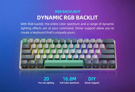 คยบอรดแบบกลไก Machenike K Series Hot swappable คยบอรด RGB Backlit Shopee Thailand