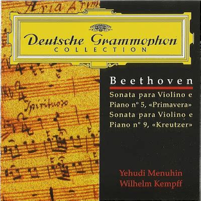 Chucrute Quiabo Beethoven Violin Sonatas No Spring No