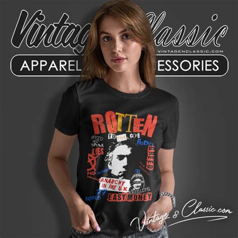 Johnny Rotten Of The Sex Pistols Shirt Vintagenclassic Tee