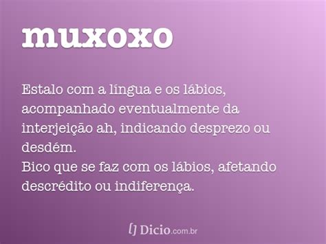 Muxoxo Dicio Dicionário Online de Português Significado de