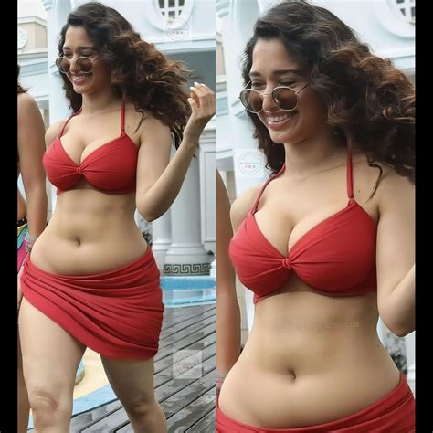 Tamanna Bhatia fantasy edit : Hot as hell in red bikini : r/kalpikaworld