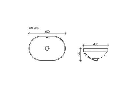 Умывальник встраиваемый в столешницу Ceramicanova Element 600х400х195 ...