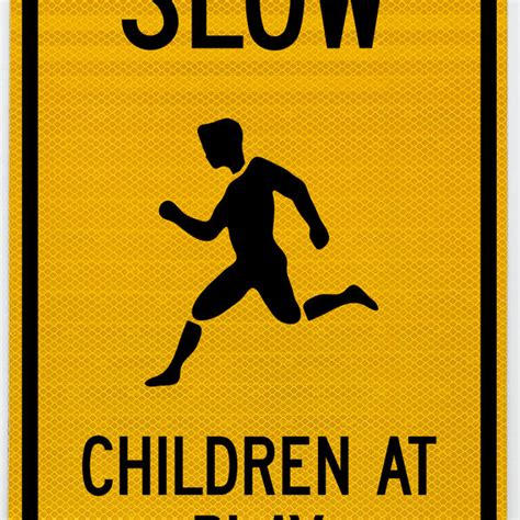 Slow Children Crossing Sign