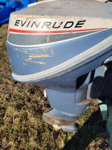 Evinrude Sportwin 9 5 HP Motor Baer Auctioneers Realty LLC