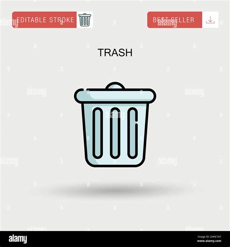 Symbol Environment Trashcan Stock Vector Images Alamy