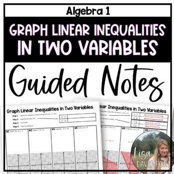 Graph Linear Inequalities on the Coordinate Plane (Guided Notes)