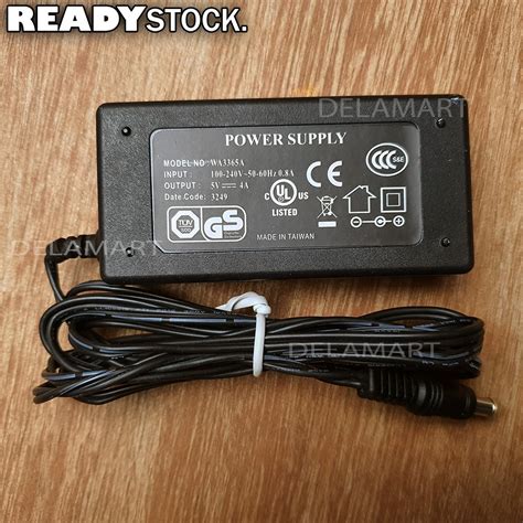 Adaptor Dc Volt A Power Supply V Ampere Psu Running Text Jws