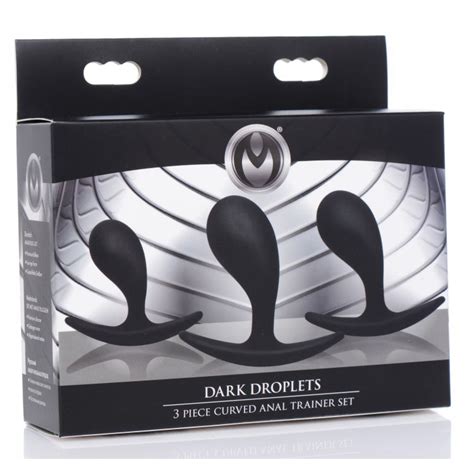 Master Series Dark Droplets Piece Curved Anal Trainer Set Foxy Bunny