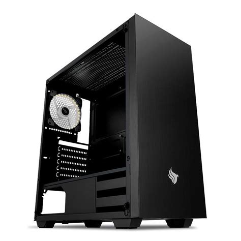 Gabinete Gamer Pichau Dragoon LED Branco Lateral Vidro Temperado PGD