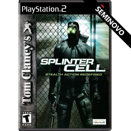 Tom Clancys Splinter Cell PS2 Seminovo Mídia Física ActionGame br