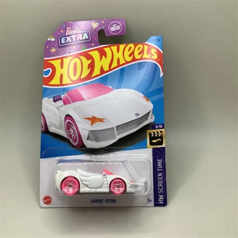 HOT WHEELS Barbie Extra Car White HW Screen Time Series PicClick UK
