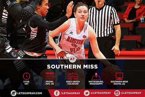 Austin Peay State University Womens Basketball At Southern Miss Friday