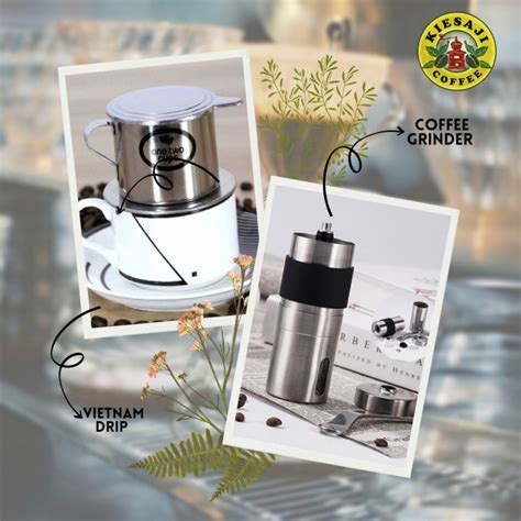 Jual Paket Hemat Alat Kopi Hand Manual Coffee Grinder Vietnam Drip