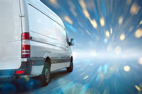 Fast Moving Delivery Van Stock Image Image Of Delivery 155122231