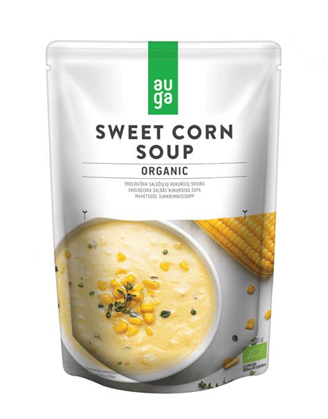 Organic sweet corn soup - AUGA