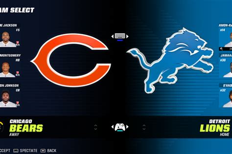 Watch Live Detroit Lions Vs Chicago Bears Preview Madden 23