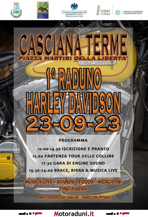 Raduno Harley Davidson Casciana Terme Motoraduno Casciana Terme