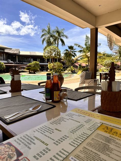 Menu at Mario's Restaurant, Ormoc, Sabin Resort Hotel Main Building