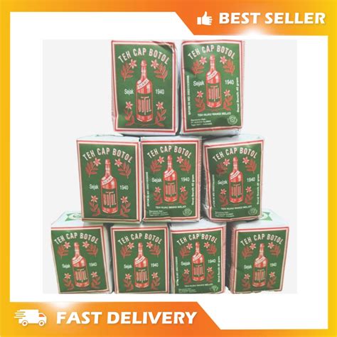 Jual Teh CAP BOTOL HIJAU 1 Bal 1 Pcs X 10 Teh Tubruk Asli Indonesia