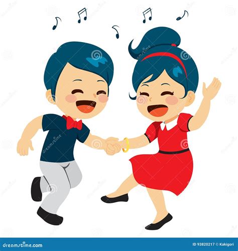 Couple Dancing Stock Vector Illustration Of Party Foxtrot 93820217