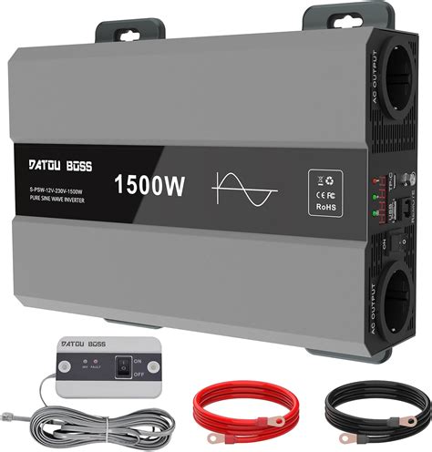 Datouboss Inverter V V V Onda Pura W Inverter Onda Pura