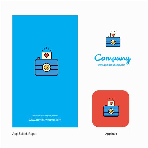 Camera Company Logo App Icon and Splash Page Design Creative Business ...