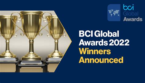 BCI Global Awards 2022 - Winners Announced | BCI