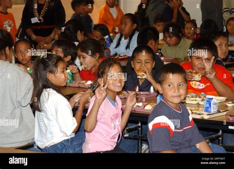 Students In Cafeteria Of The Newly Opened Bacadloay Azhi Community