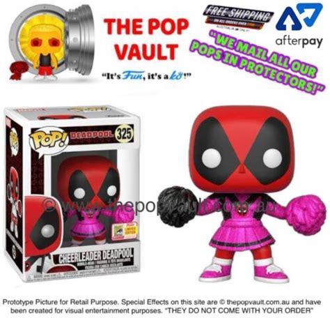 Funko Pop Vinyl Marvel Studios 325 Cheerleader Deadpool Glitter Sdcc