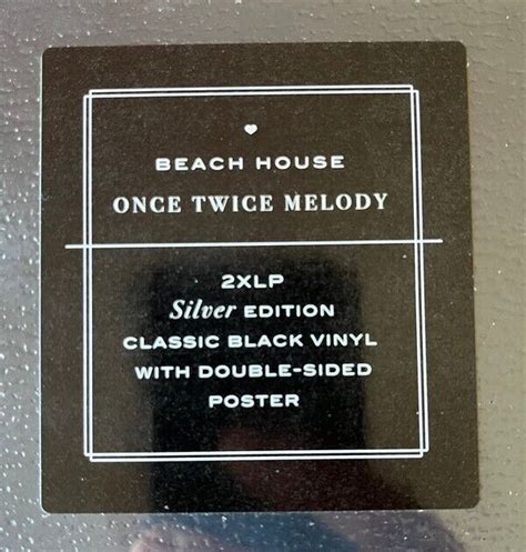 Beach House Once Twice Melody Brand New Sealed Silver Edition Double